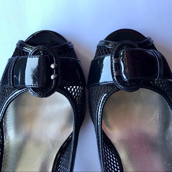 Apt 9 Allure 8 1/2 open black heels mesh - Picture 3 of 8